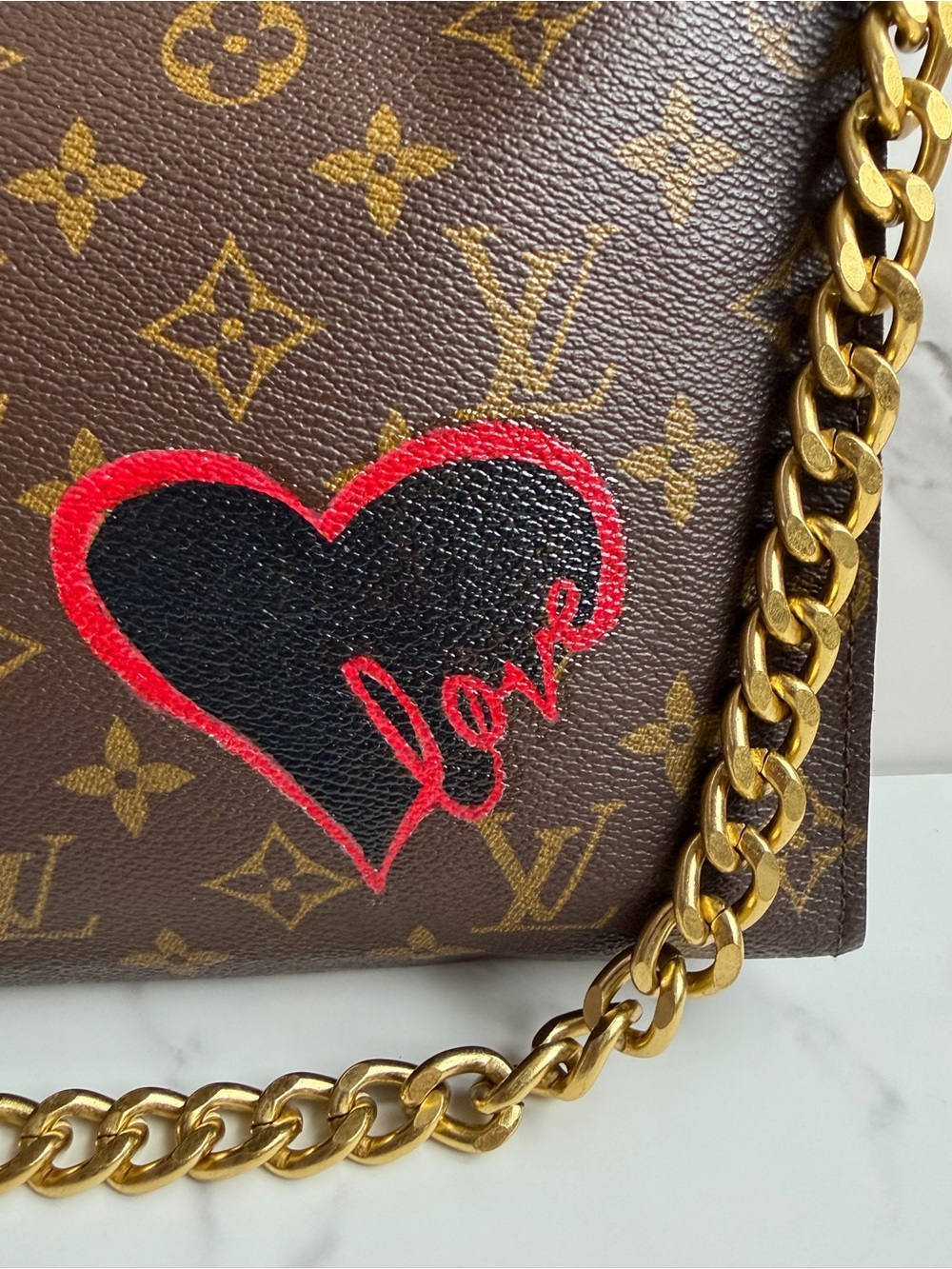 Sold! Louis Vuitton Monogram Toilette 26 Clutch ❤️ as Crossbody - Picture 4 of 12